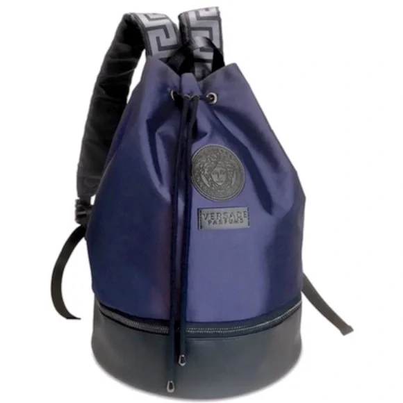 Versace | Bags | New Versace Mens Navy Blue Backpack | Poshmark display picture 3